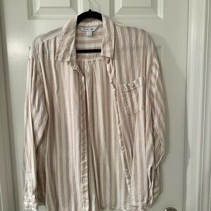 Women’s Striped Button-Up Shirt